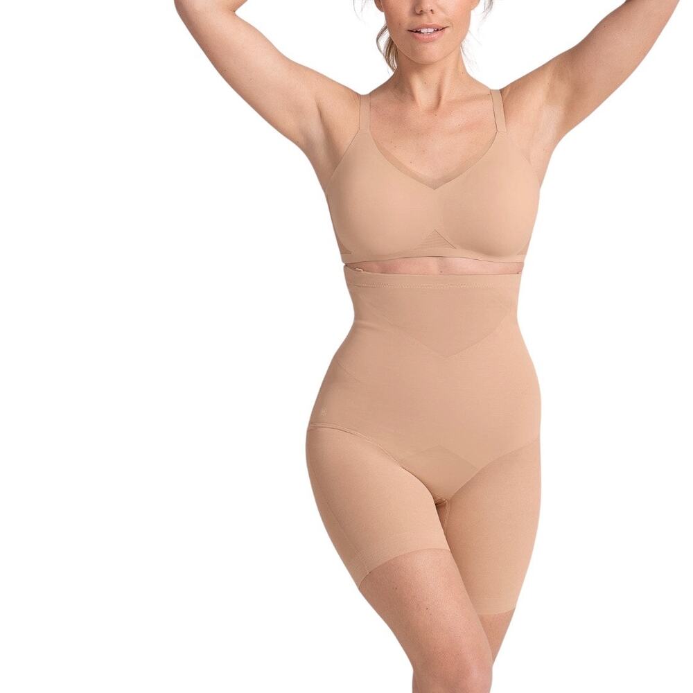 Honeylove Super Power Shorts Compression Shapewear Boning Slimming Smooth M NWOT